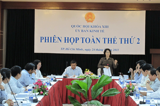 Phó chủ tịch Quốc hội Nguyễn Thị Kim Ngân: Cử tri hoan nghênh Bộ Tài chính - Ảnh: CTV.