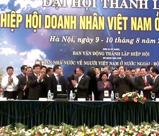 Hiệp hội doanh nhân Việt Nam tại nước ngoài đã được thành lập.