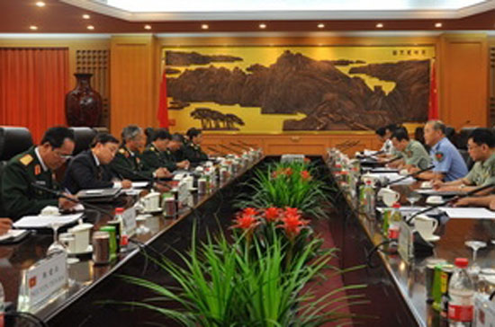 Đối thoại chiến lược quốc phòng-an ninh Việt-Trung cấp thứ trưởng lần thứ hai - Ảnh:TTXVN.