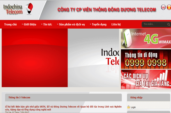 Công ty Cổ phần Viễn thông Đông Dương Telecom (Indochina Telecom) đã được cấp phép triển khai mạng di động thứ 8 tại Việt Nam.
