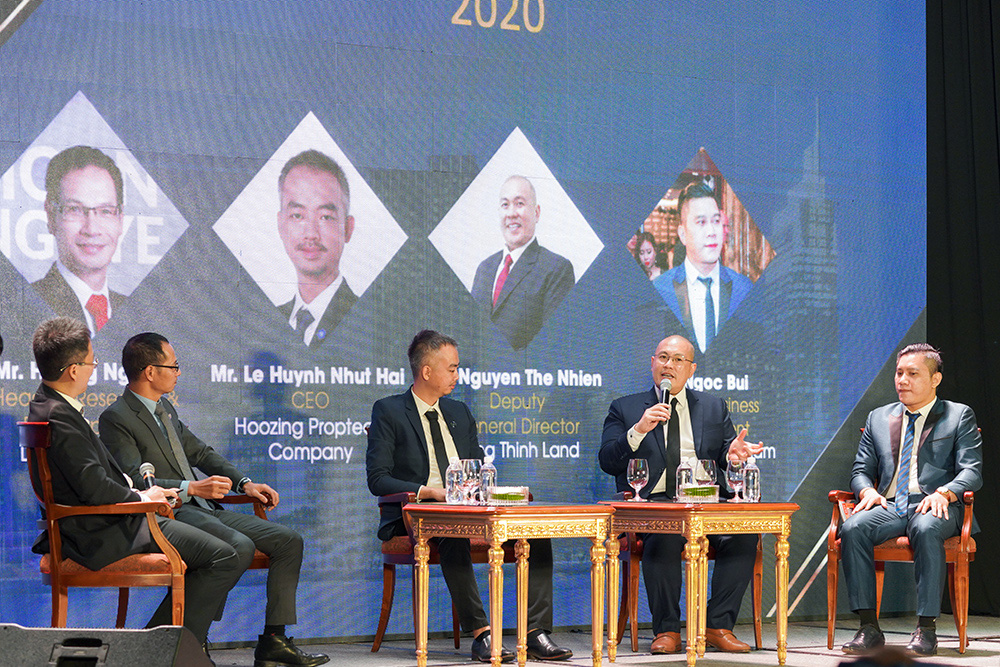 Ông Nguyễn Thế Nhiên - Phó Tổng giám đốc Hưng Thịnh Land chia sẻ trong tọa đàm 