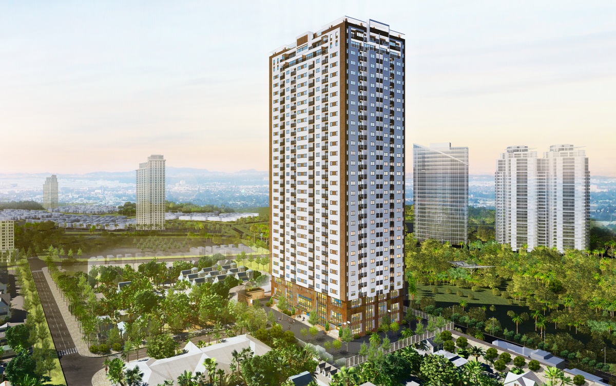 Phối cảnh dự án chung cư Starup Tower.<br>
