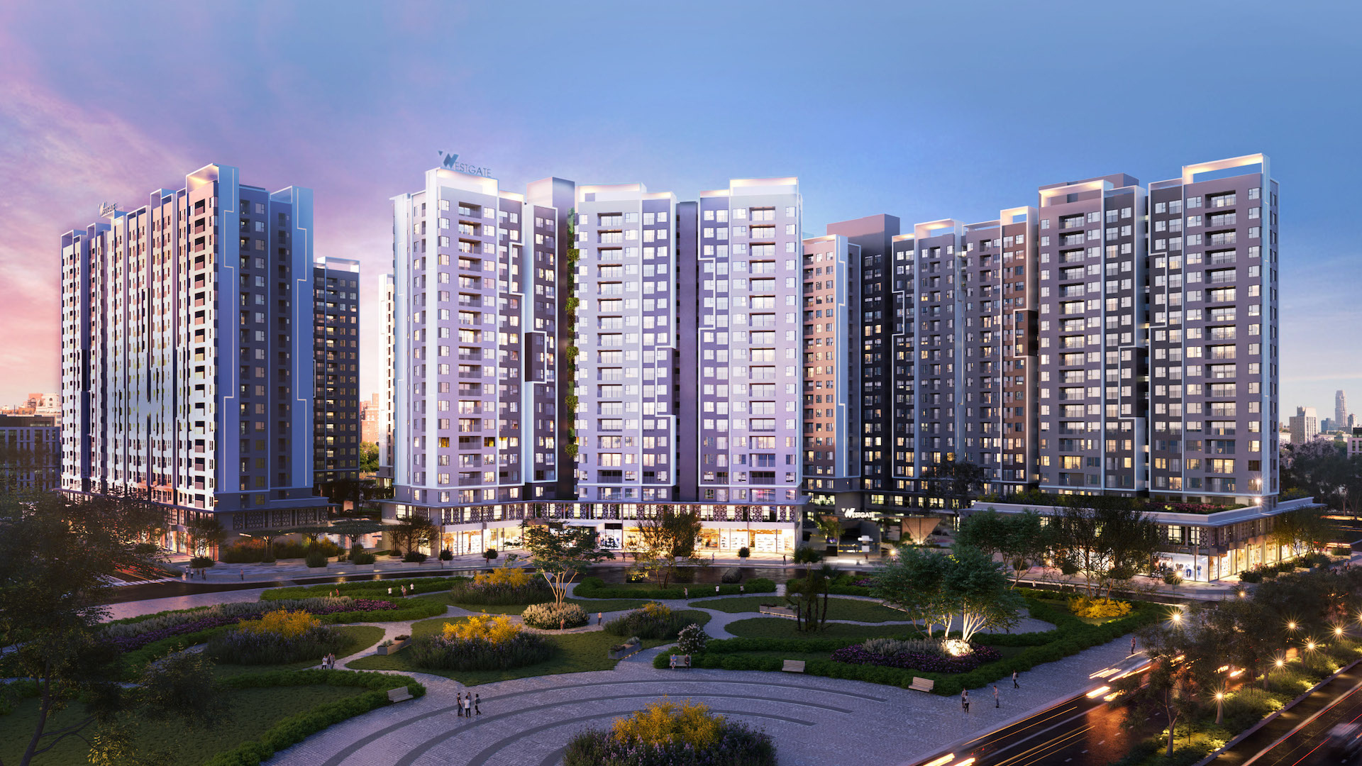 Nhu cầu mua nhà của các gia đình trẻ tại Tp.HCM ngày càng tăng cao. (Ảnh phối cảnh: Westgate).