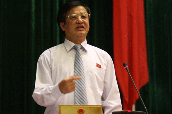 Bộ trưởng Hồ Nghĩa Dũng trả lời chất vấn trước Quốc hội - Ảnh: Thế Dũng.