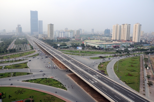 Hà Nội đã hoàn thiện một số tuyến đường trên cao.