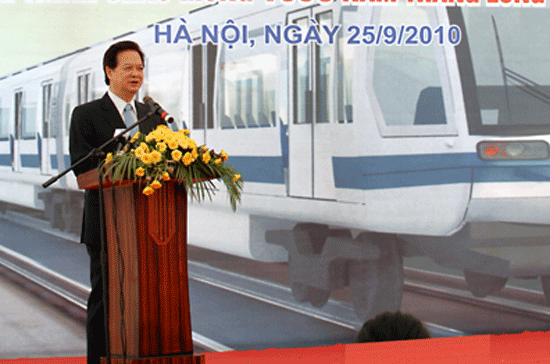 Khởi công tuyến đường sắt đô thị đầu tiên của Hà Nội