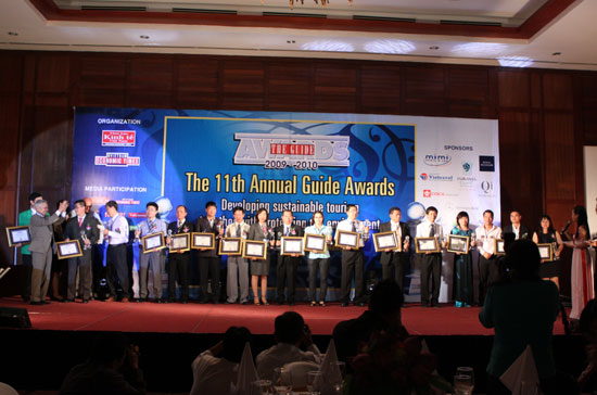 Guide Awards 2010 giới thiệu những doanh nghiệp điển hình trong hoạt động sản xuất, kinh doanh của ngành du lịch Việt Nam, do độc giả The Guide - tạp chí hàng đầu dành cho du khách đến Việt Nam - bình chọn.