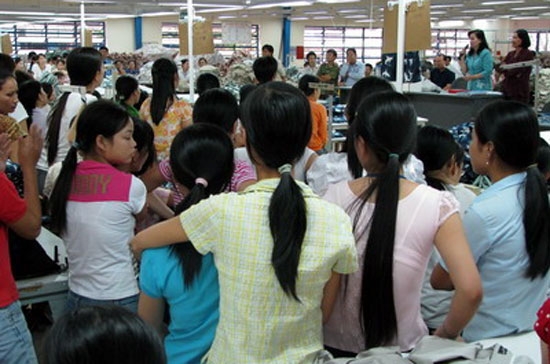 Phân theo ngành nghề thì ngành may vẫn là ngành có số cuộc đình công chiếm tỷ lệ cao nhất.