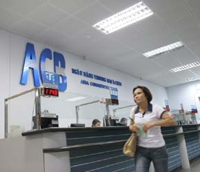 Tổng tài sản của Á Châu đã lên đến gần 50.000 tỉ đồng, lợi nhuận quí 1/2007 ước 400 tỉ đồng - Ảnh: Việt Tuấn.