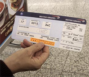 Ngành du lịch hàng không thực hiện hoàn toàn bán vé điện tử từ ngày 1/6/2008.