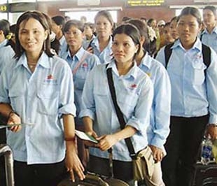 Lên đường đi xuất khẩu lao động.