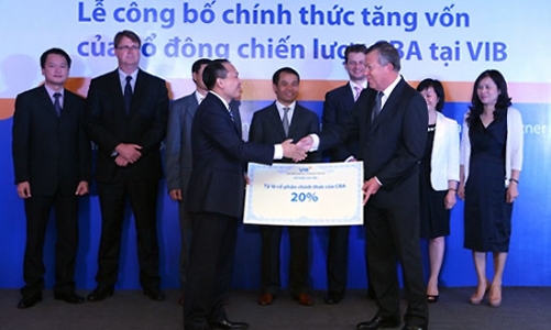 VIB thu 2.550 tỷ đồng thặng dư từ vốn góp của CBA