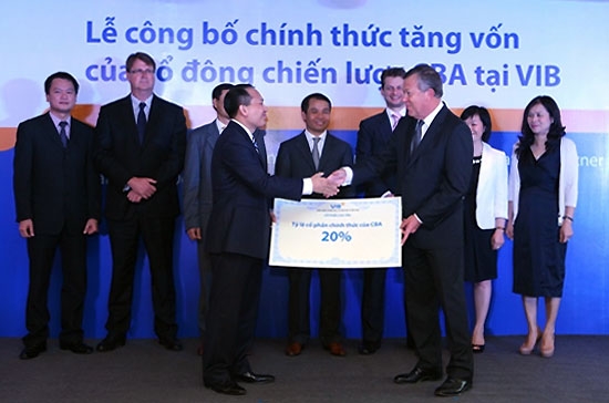 CBA đã hoàn tất việc đầu tư thêm 1.150 tỷ đồng vào VIB để nâng tỷ lệ sở hữu lên 20%.