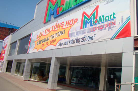 Sẽ có khoảng 15.000 mặt hàng được bày bán tại siêu thị M10 Mart Long Biên.