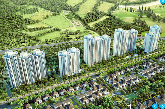 Phối cảnh dự án khu đô thị sinh thái Ecopark.