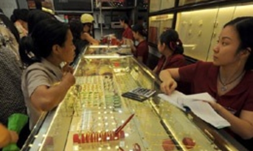 Giá vàng tăng, giảm thất thường