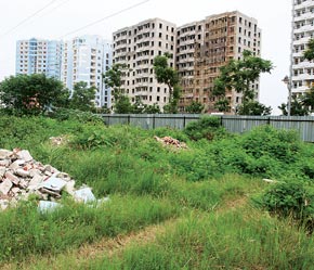 Khu đô thị mới Đại Kim có vị trí như một "ốc đảo" nên hiện tại giao thông ra vào rất khó khăn.