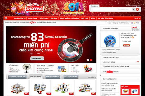 Là website chính thức của TVShopping, www.tvshopping.vn là địa chỉ mua sắm tiện lợi, hiệu quả cho mọi khách hàng với công cụ thanh toán trực tuyến đơn giản, gọn nhẹ khá phổ biến với các khách hàng có thói quen shopping trên Internet.