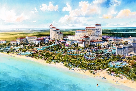 Phối cảnh dự án nghỉ dưỡng ở Bahamas mà China State Construction sắp xây dựng.