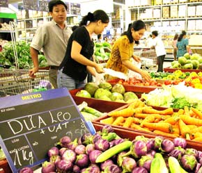 Nhu cầu về rau sạch tại Hà Nội ngày càng lớn, thế nhưng, thị trường cho mặt hàng này vẫn còn quá hẹp - Ảnh: Việt Tuấn.