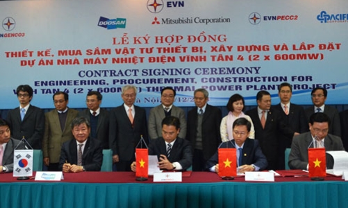Hơn 1,3 tỷ USD khởi động dự án nhiệt điện Vĩnh Tân 4