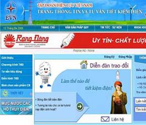 Giao diện của website.