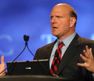 Ông Steve Ballmer, Giám đốc điều hành của Microsoft.
