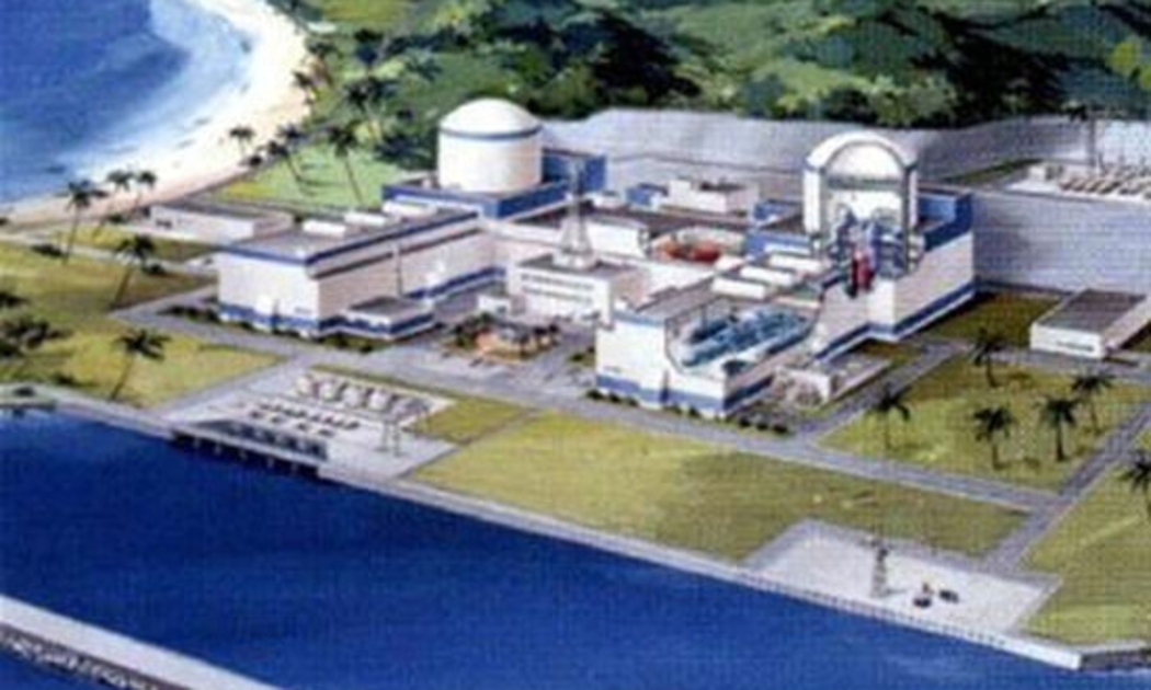 Mô hình nhà máy điện hạt nhân tại xã Phước Dinh, Ninh Phước, Ninh Thuận - Ảnh: Chinhphu.vn.