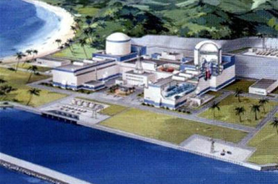 Mô hình nhà máy điện hạt nhân tại xã Phước Dinh, Ninh Phước, Ninh Thuận - Ảnh: Chinhphu.vn.