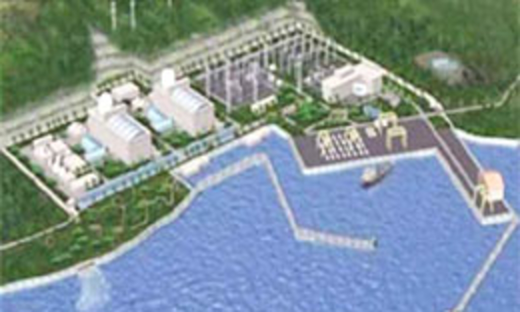 Mô hình nhà máy điện hạt nhân Ninh Thuận.