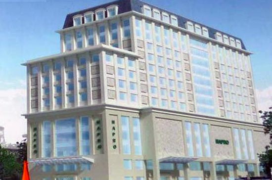 Phối cảnh tổng thể Trung tâm thương mại Hapro, 11B Cát Linh, Hà Nội.