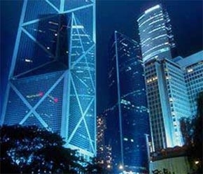 Tòa nhà Ngân hàng Trung Quốc (Bank of China) tại Hồng Kông.