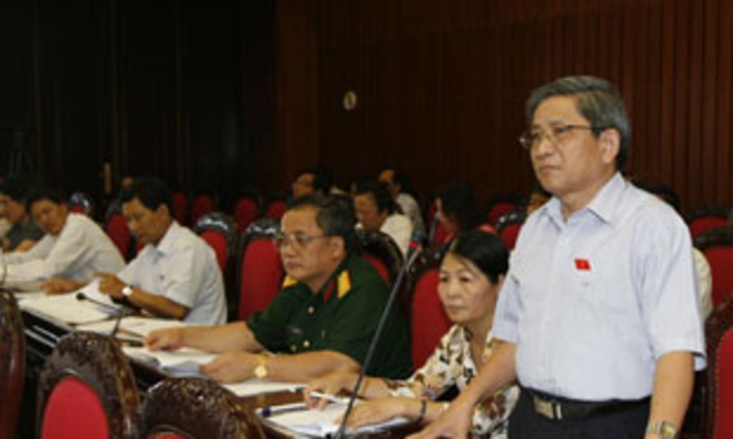 Đại biểu Nguyễn Minh Thuyết: Phương án miễn thuế thu nhập cá nhân chưa hợp lý - Ảnh: TTXVN.