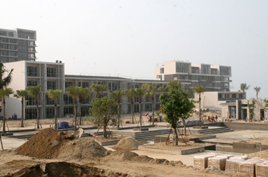 Công trường dự án Hyatt Regency Đà Nẵng, ngày 8/4/2011.