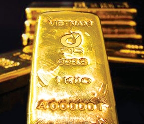 Vàng miếng SJC.