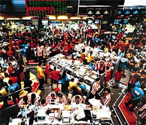 Quang cảnh Sở Giao dịch Chứng khoán Singapore.