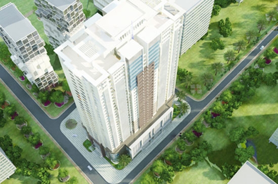 Phối cảnh FLC Landmark Tower, tòa nhà chung cư cao cấp và văn phòng cho thuê do FLC đầu tư xây dựng tại khu vực phía Tây Hà Nội.