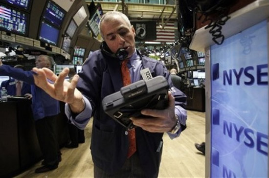 Chứng khoán Mỹ đã tăng điểm nhẹ phiên đầu tuần - Ảnh: AP.