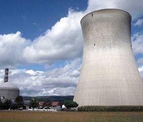 Một nhà máy năng lượng hạt nhân ở Mỹ.