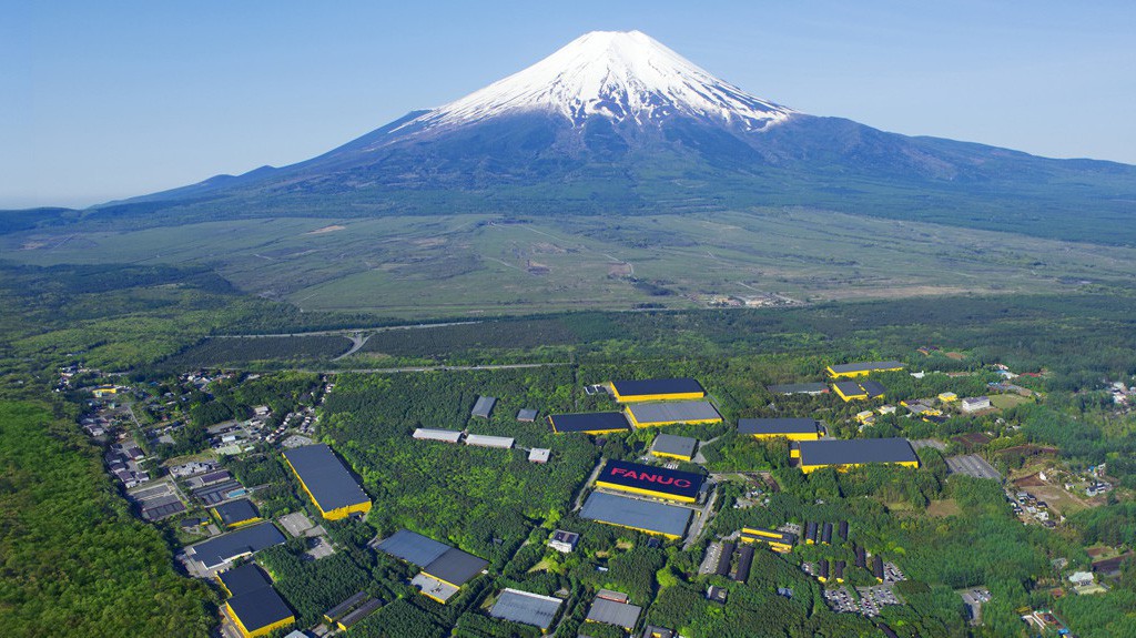 Đại bản doanh nằm giữa rừng của Fanuc.