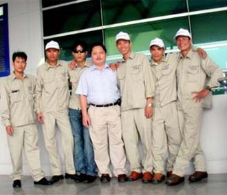 Những lao động đầu tiên của TTLC sang Mỹ.