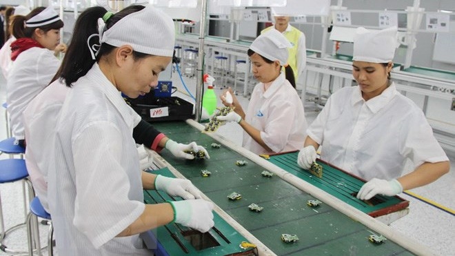 Tính đến hết ngày 15/3/2019 tổng trị giá xuất khẩu của doanh nghiệp FDI đạt 32,76 tỷ USD, chiếm 69,6% tổng trị giá xuất khẩu hàng hóa của Việt Nam. Ảnh minh hoạ