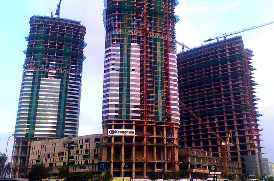 Keangnam Landmark Tower, một trong các công trình khuyến khích hoàn thành vào dịp Đại lễ 1.000 năm Thăng Long.