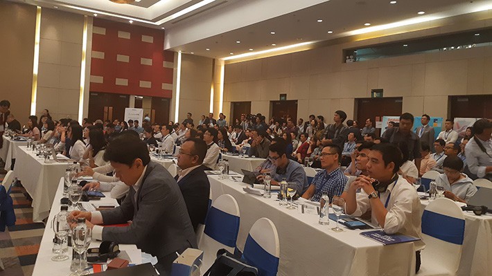 Đông đảo các công ty Fintech Hàn Quốc và Việt Nam tham dự hội thảo “Thúc đẩy công nghệ Fintech và công nghệ thông tin trong thời đại chuyển đổi số”, sáng 31/10.