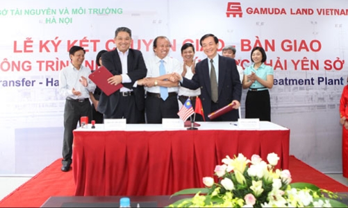 Gamuda chuyển giao nhà máy xử lý nước thải Yên Sở