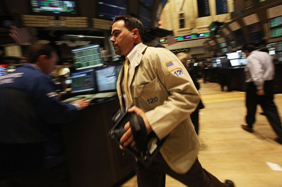 Thị trường chứng khoán Mỹ rớt điểm mạnh - Ảnh: Getty.