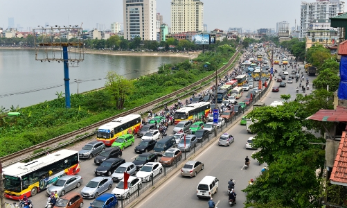 Đề nghị Hà Nội làm cầu vượt giảm ùn tắc đường Giải Phóng