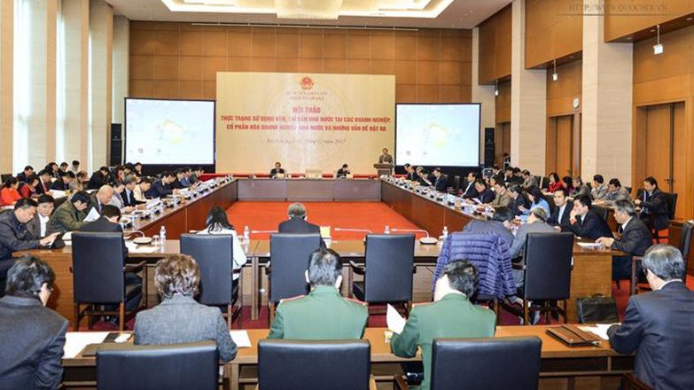 Hội thảo thực trạng sử dụng vốn, tài sản nhà nước tại các doanh nghiệp, cổ phần hóa doanh nghiệp nhà nước và những vấn đề đặt ra - Ảnh:qh.vn