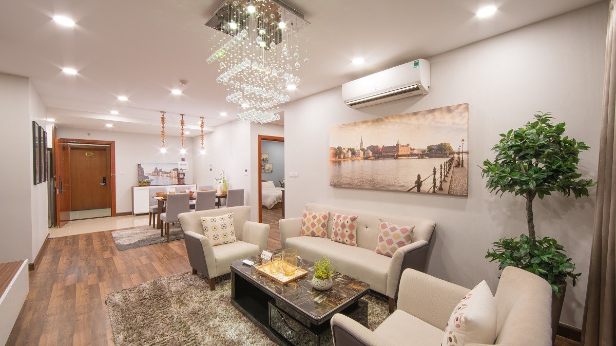 Các căn hộ ở dự án này được thiết kế thông minh đón sáng và gió trời.