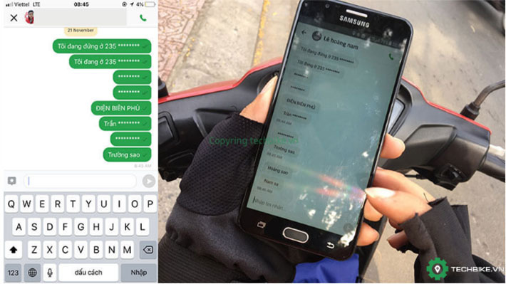 Ứng dụng Go-Viet tự động ẩn từ khóa Hoàng Sa, Trường Sa. Ảnh: Techbike.